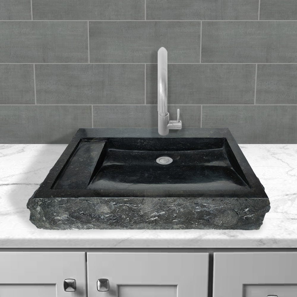 Retter Marble Vessel Sink - Black