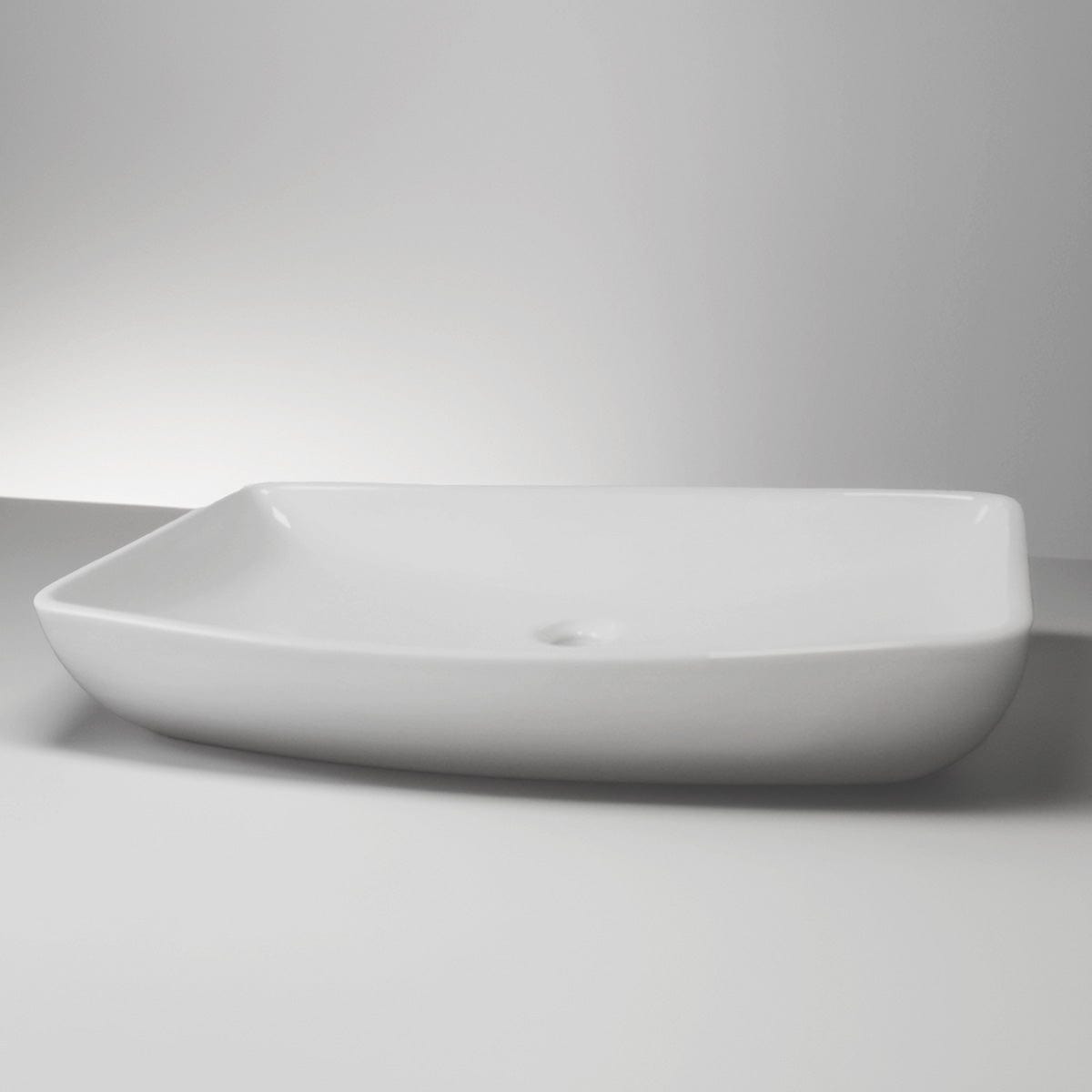 Ridge Rectangular Vitreous China Vessel Sink