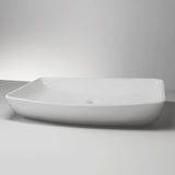 Ridge Rectangular Vitreous China Vessel Sink