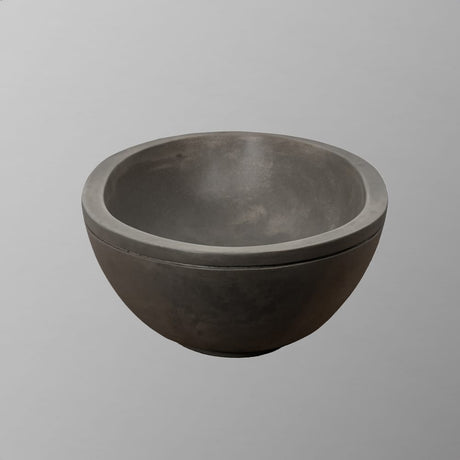 Rocco Cast Concrete Oval Vessel Sink - Natural Concrete
