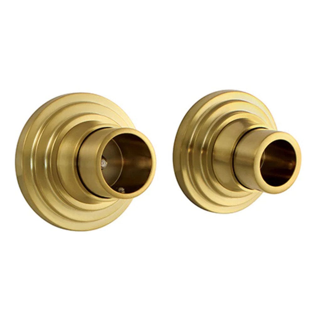 Round Shower Rod Base Tiered Design