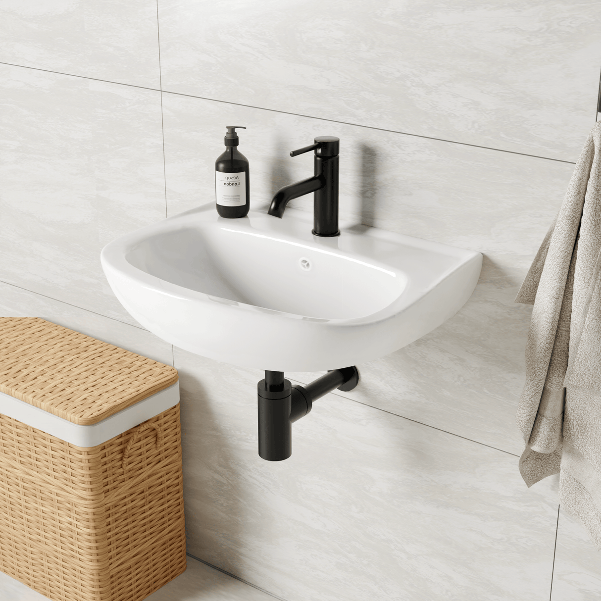 Roxie Vitreous China Wall-Mount Bathroom Sink