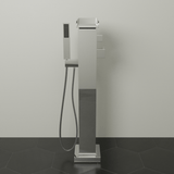 Sanibel Thermostatic Waterfall Freestanding Tub Faucet with Hand Shower