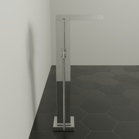 Sanibel Thermostatic Waterfall Freestanding Tub Faucet with Hand Shower