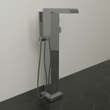 Sanibel Thermostatic Waterfall Freestanding Tub Faucet with Hand Shower