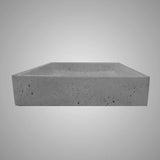 Sapa Rectangular Cast Concrete Vessel B-Grade Sink - Dark Grey