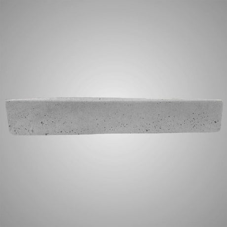 Sapa Rectangular Cast Concrete Vessel Sink - Light Grey