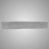 Sapa Rectangular Cast Concrete Vessel Sink - Light Grey