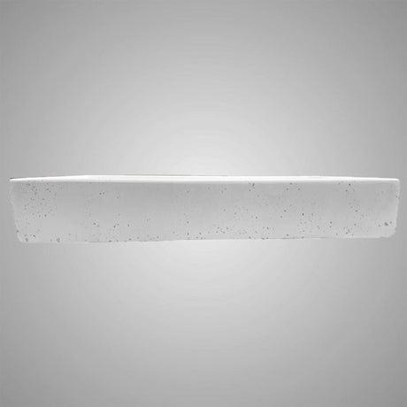Sapa Rectangular Cast Concrete Vessel Sink - White