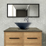 Saster Round Cast Concrete Vessel Sink - Black