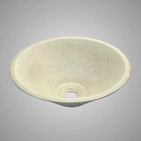 Saster Round Cast Concrete Vessel Sink - Cream