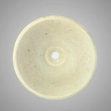 Saster Round Cast Concrete Vessel Sink - Cream