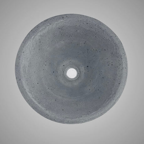 Saster Round Cast Concrete Vessel Sink - Dark Grey