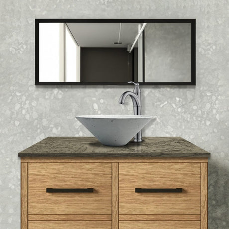 Saster Round Cast Concrete Vessel Sink - Light Grey