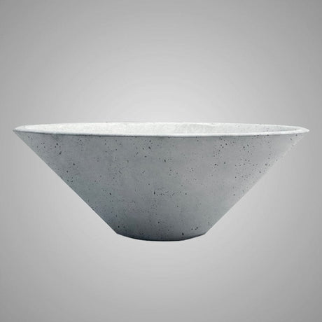Saster Round Cast Concrete Vessel Sink - Light Grey