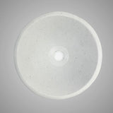 Saster Round Cast Concrete Vessel Sink - White