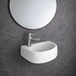 Saxon Vitreous China Wall-Mount Bathroom Sink - Left Side Faucet Drilling