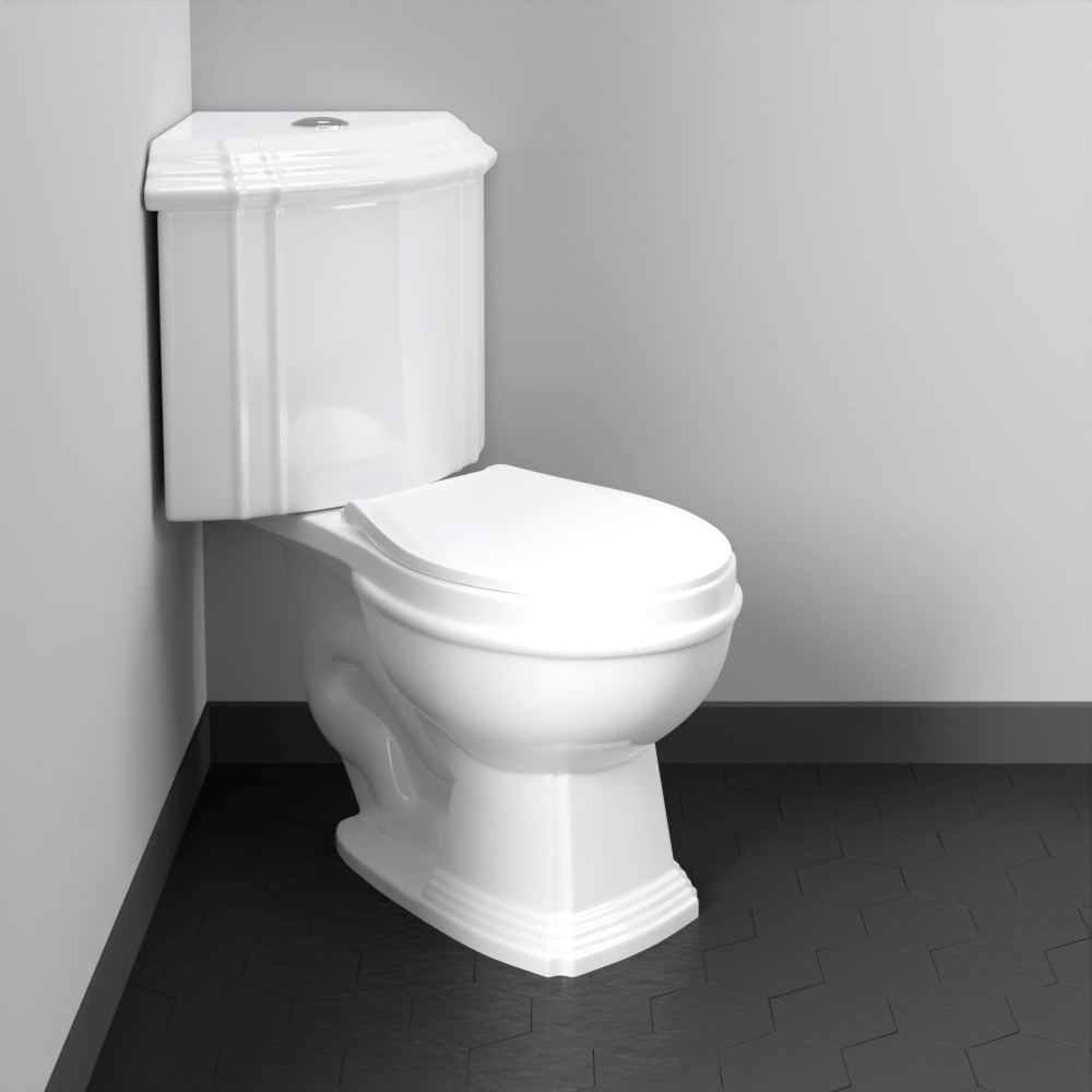 Seneca Dual-Flush Two-Piece Corner Toilet - Comfort Height
