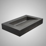 Severo Cast Concrete Rectangular Vessel Sink - Dusk Grey