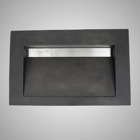 Severo Cast Concrete Rectangular Vessel Sink - Dusk Grey