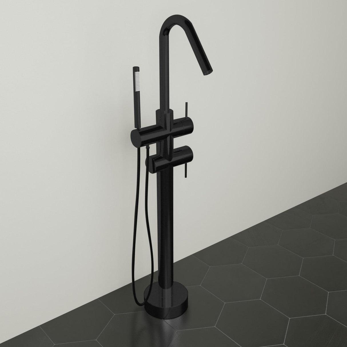 Silerton Freestanding Tub Faucet with Hand Shower