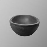 Small Danilo Cast Concrete Oval Vessel Sink - Dusk Grey