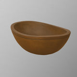 Small Danilo Cast Concrete Oval Vessel Sink - Vintage Brown