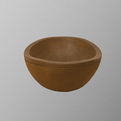 Small Danilo Cast Concrete Oval Vessel Sink - Vintage Brown