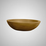 Small Lisman Oval Cast Concrete Vessel Sink - Vintage Brown