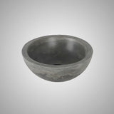 Small Sardis Round Cast Concrete Vessel Sink - Dusk Grey