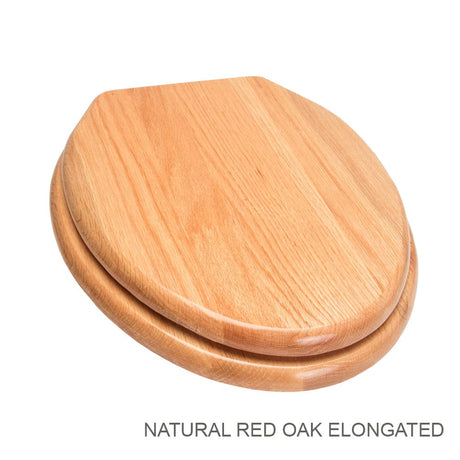 Solid Oak Wood Toilet Seat