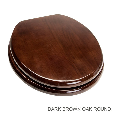 Solid Oak Wood Toilet Seat
