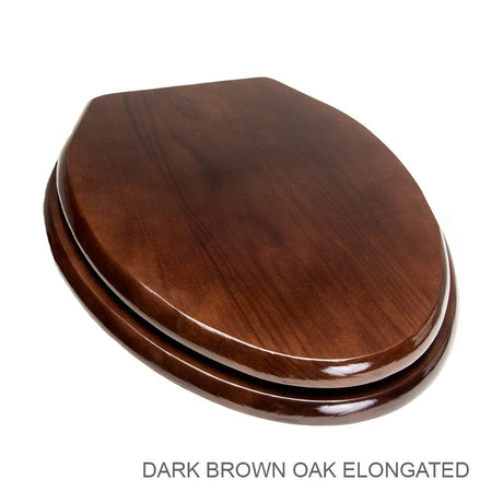 Solid Oak Wood Toilet Seat
