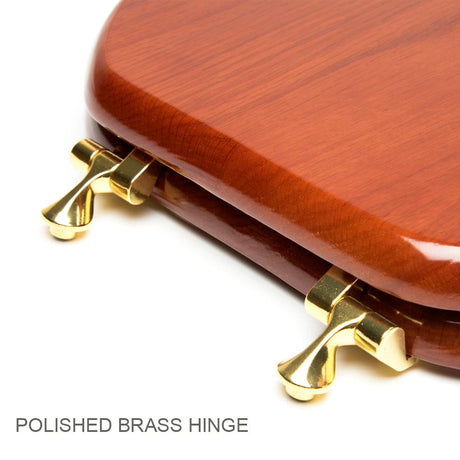 Solid Oak Wood Toilet Seat