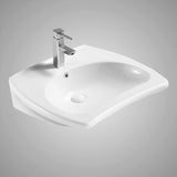 Stampen Vitreous China Wall-Mount Bathroom Sink - ADA Compliant