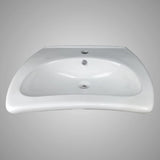 Stampen Vitreous China Wall-Mount Bathroom Sink - ADA Compliant