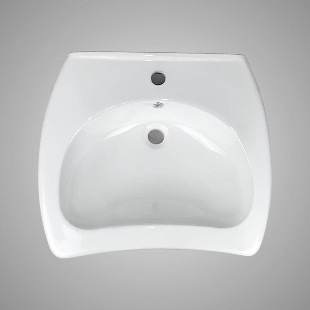 Stampen Vitreous China Wall-Mount Bathroom Sink - ADA Compliant