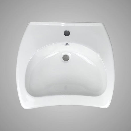Stampen Vitreous China Wall-Mount Bathroom Sink - ADA Compliant