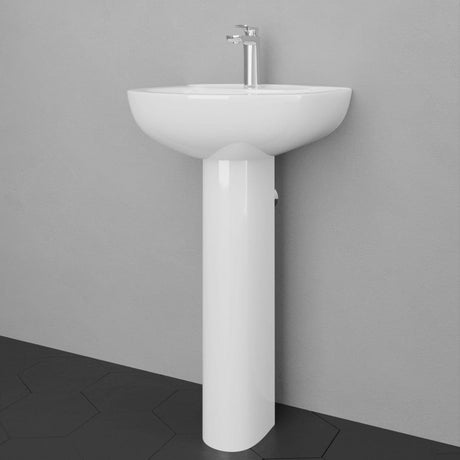 Stelta Vitreous China Pedestal Sink