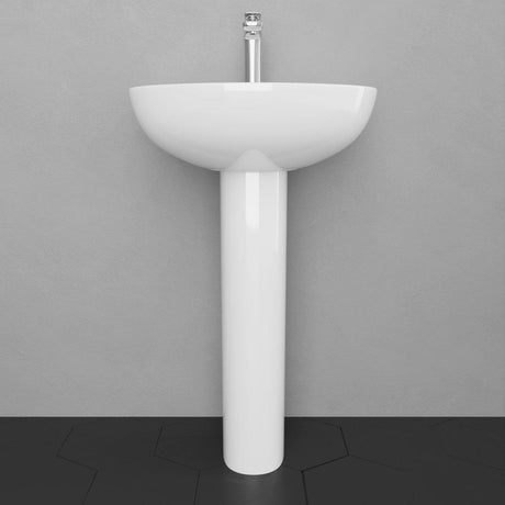 Stelta Vitreous China Pedestal Sink