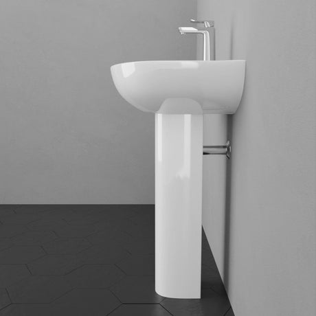 Stelta Vitreous China Pedestal Sink