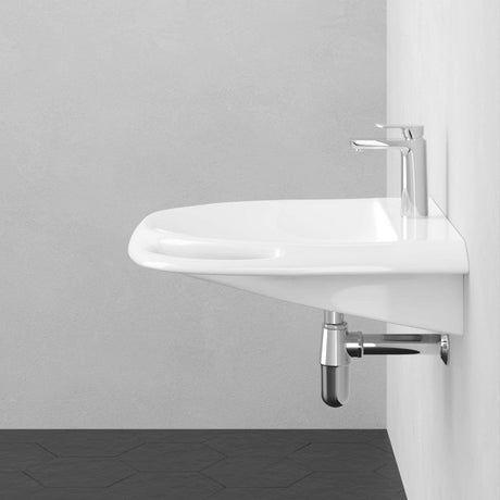 Stoper Vitreous China Wall-Mount Bathroom Sink - ADA Compliant