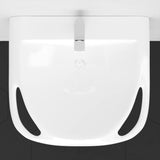 Stoper Vitreous China Wall-Mount Bathroom Sink - ADA Compliant