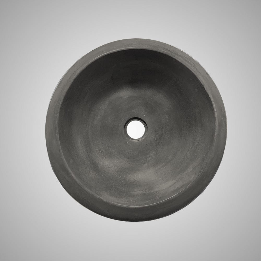 Suplee Round Cast Concrete Vessel Sink - Dusk Grey