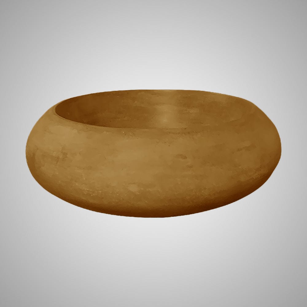 Suplee Round Cast Concrete Vessel Sink  - Vintage Brown