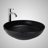 Tabiona Vitreous China Decorated Vessel Sink - Matte Black