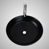 Tabiona Vitreous China Decorated Vessel Sink - Matte Black