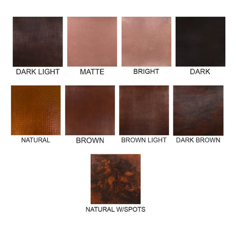 Tasten Hammered Copper Double-Ended Drop-In Tub with Flat Rim