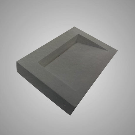 Templey Rectangular Cast Concrete Vessel Sink - Black