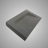 Templey Rectangular Cast Concrete Vessel Sink - Black